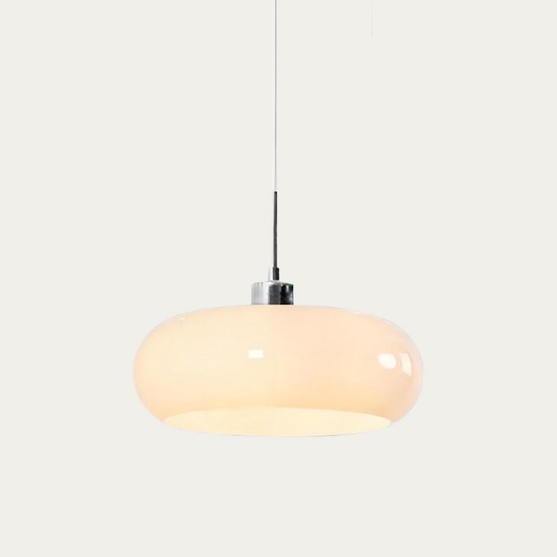 Bauhaus Glass Pendant Lamp | Dimmable Modern Lighting | Clear Finish atmosphere