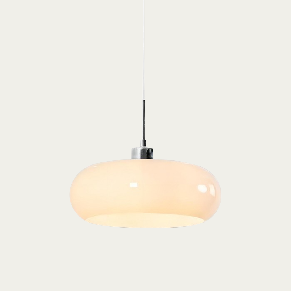 Bauhaus Glass Pendant Lamp | Dimmable Modern Lighting | Clear Finish 0