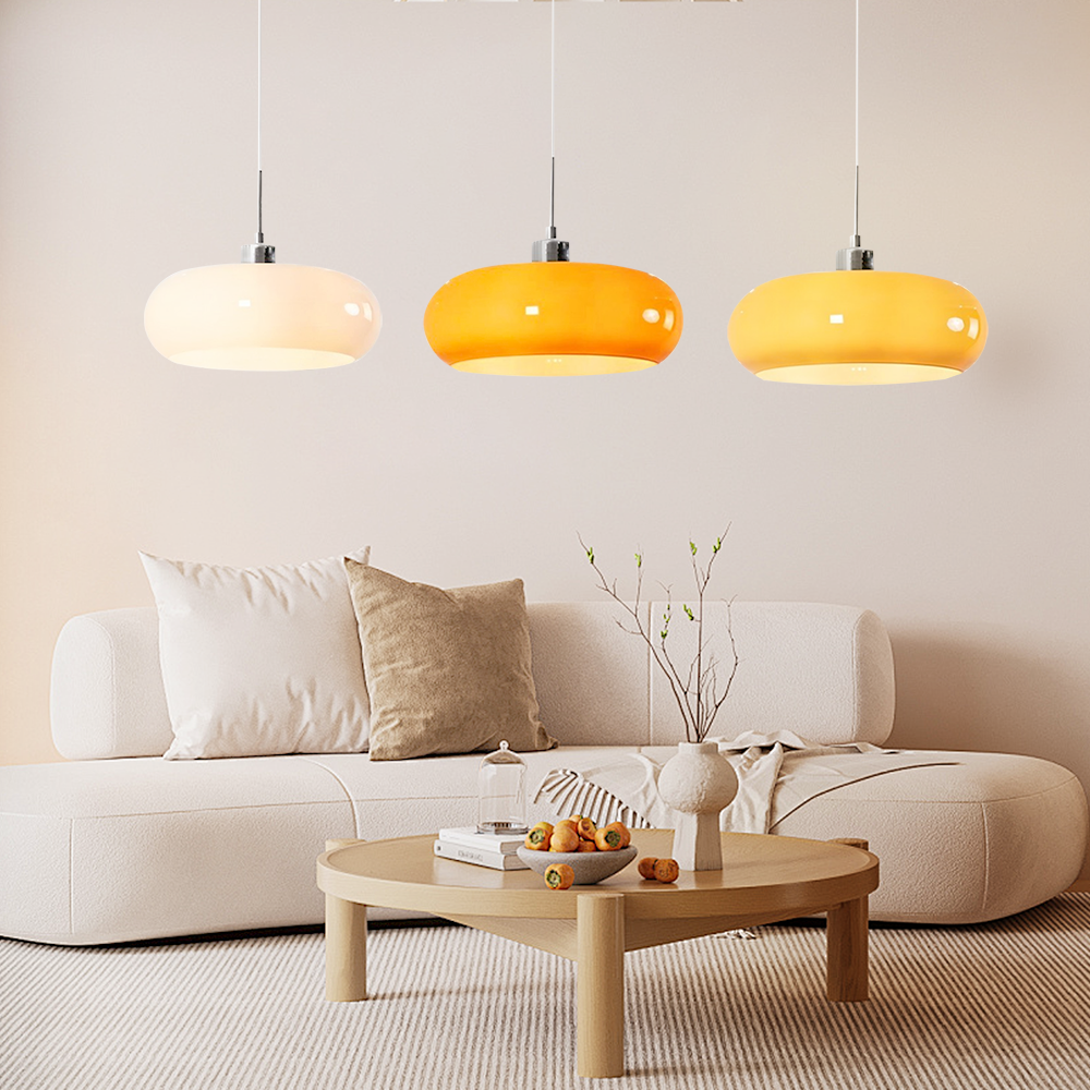 Bauhaus Glass Pendant Lamp | Dimmable Modern Lighting | Clear Finish 2