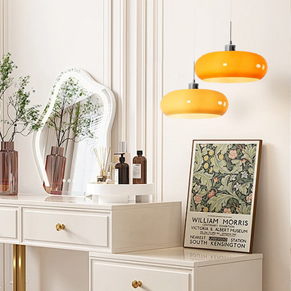 Bauhaus Glass Pendant Lamp | Dimmable Modern Lighting | Clear Finish 8