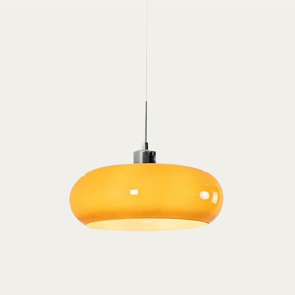 Bauhaus Glass Pendant Lamp | Dimmable Modern Lighting | Clear Finish 9