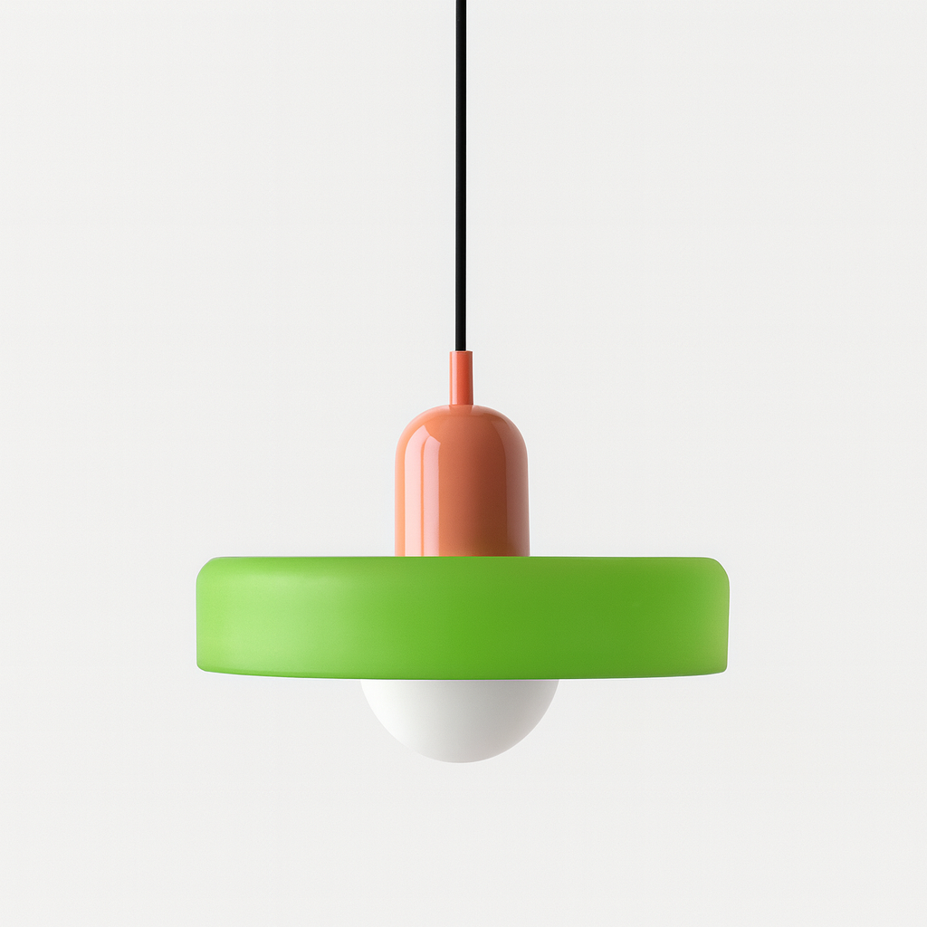 Bauhaus Glass Pendant Light | Adjustable LED Hanging Lamp | Colorful Design 18
