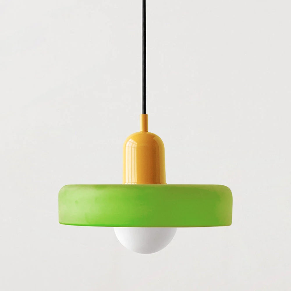 Bauhaus Glass Pendant Light | Adjustable LED Hanging Lamp | Colorful Design 19