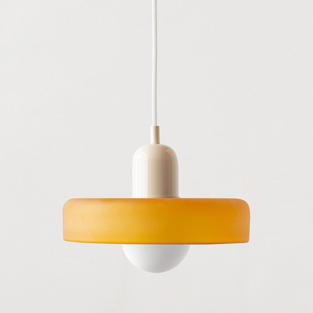 Bauhaus Glass Pendant Light | Adjustable LED Hanging Lamp | Colorful Design 25