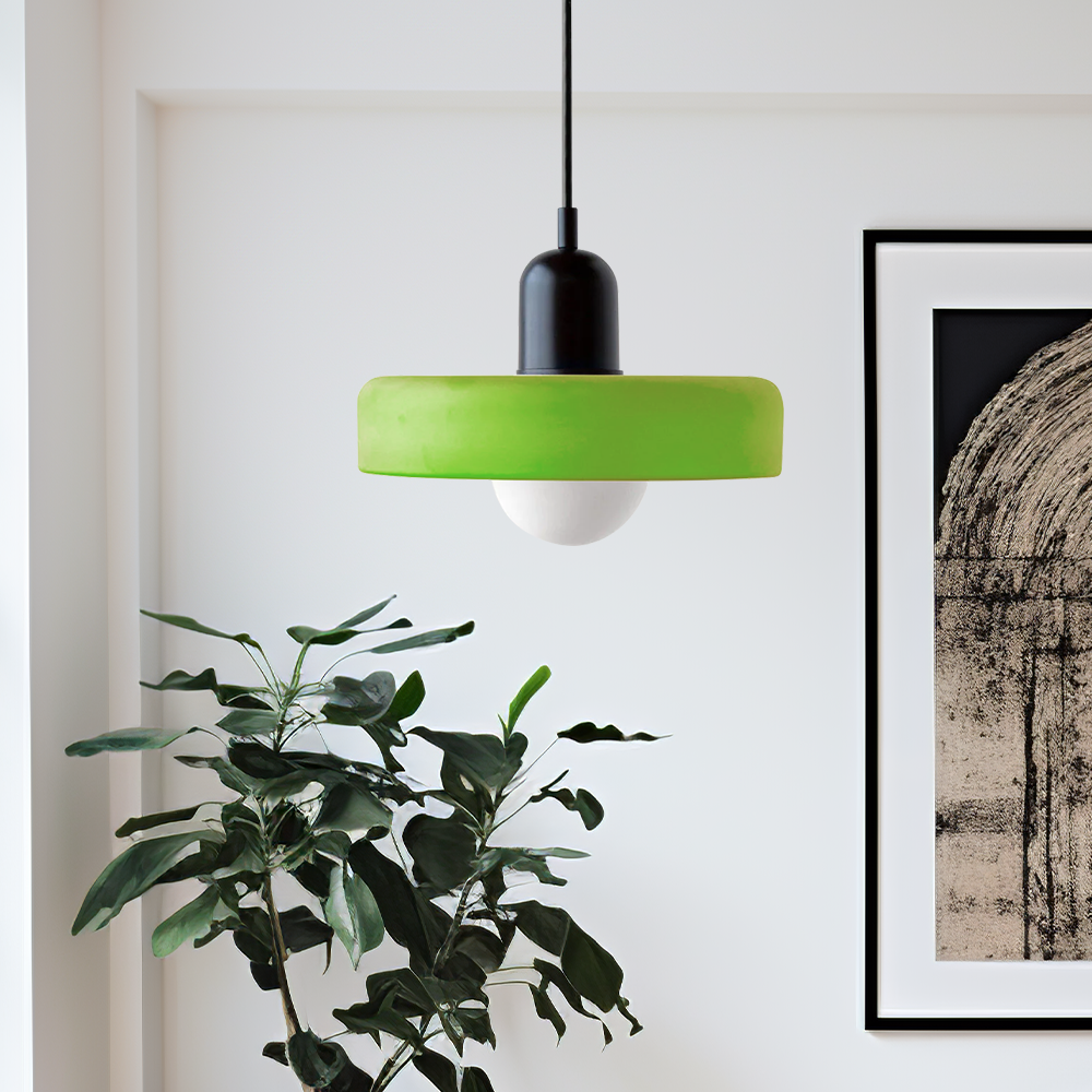 Bauhaus Glass Pendant Light | Adjustable LED Hanging Lamp | Colorful Design 4
