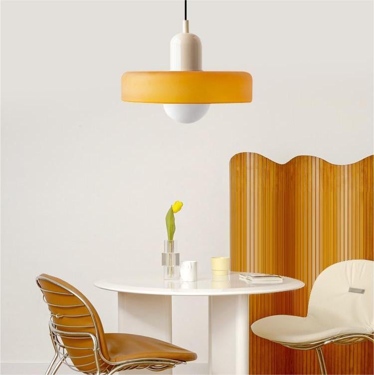Bauhaus Glass Pendant Light | Adjustable LED Hanging Lamp | Colorful Design 7