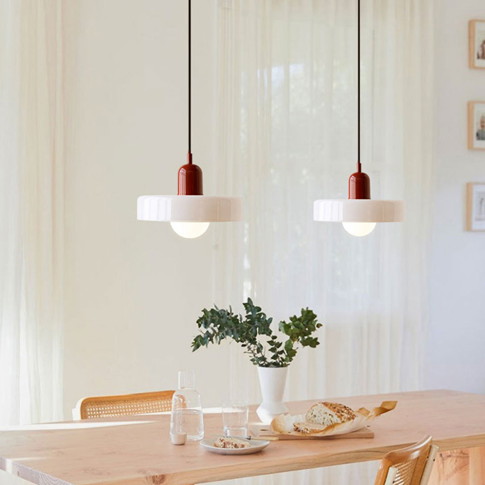 Bauhaus Glass Pendant Light | Adjustable LED Hanging Lamp | Colorful Design 8