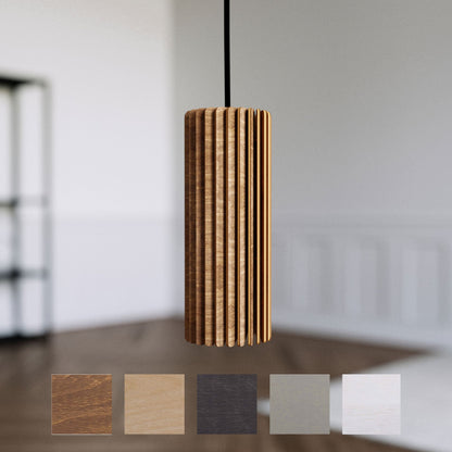 Pendelleuchte für die Küche aus Birkenholz | Handgefertigtes Downlight | Fünf Farboptionen 0