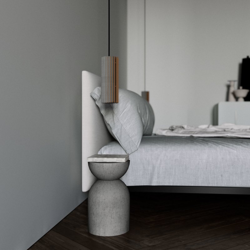 Pendelleuchte für die Küche aus Birkenholz | Handgefertigtes Downlight | Fünf Farboptionen 6