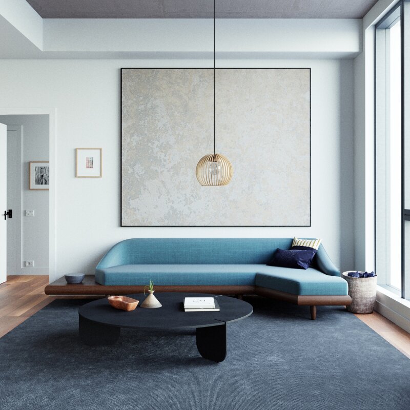 Birch Wood Pendant Light | Handcrafted Kitchen Hanging Lamp | Warm White 1