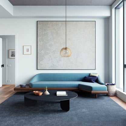 Birch Wood Pendant Light | Handcrafted Kitchen Hanging Lamp | Warm White 1