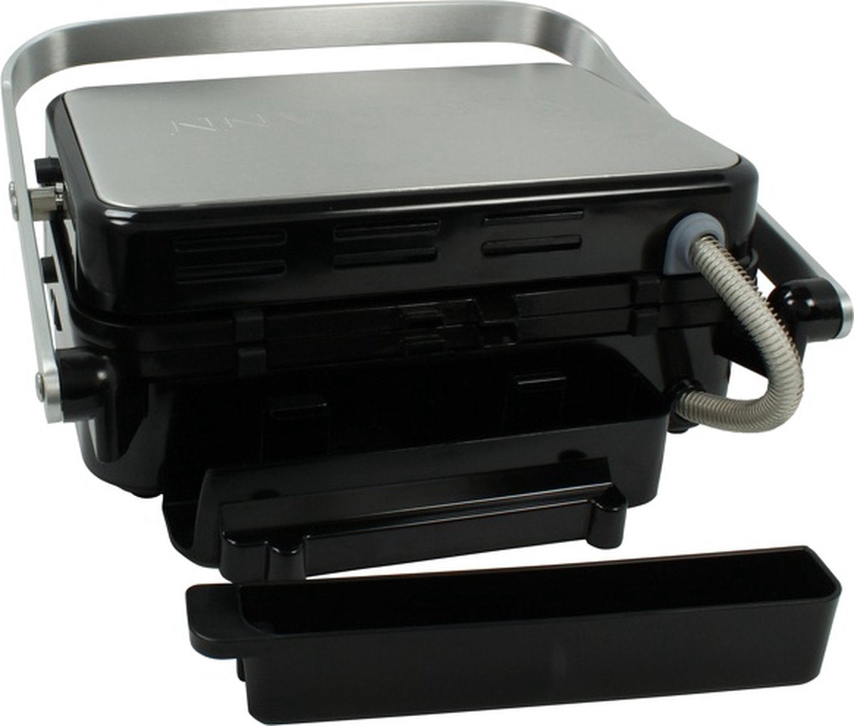 Ceramic Contact Grill with Core Thermometer & Waffle Plates | Adjustable Temperature for Perfect Cooking 2