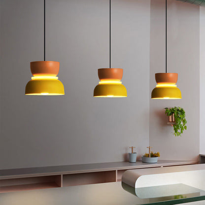 Colorful Macaron Pendant Light | Metal Ceiling Fixture | Adjustable Height 3