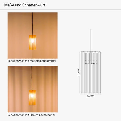 Zylindrische Hängeleuchte aus Birke | Handgefertigte Küchenhängelampe | Natürliches Finish 4