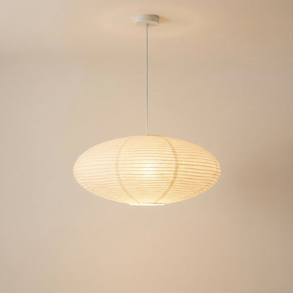 Hanging Paper Pendant Light | Adjustable Minimalist Design | Soft LED Warm Glow 6