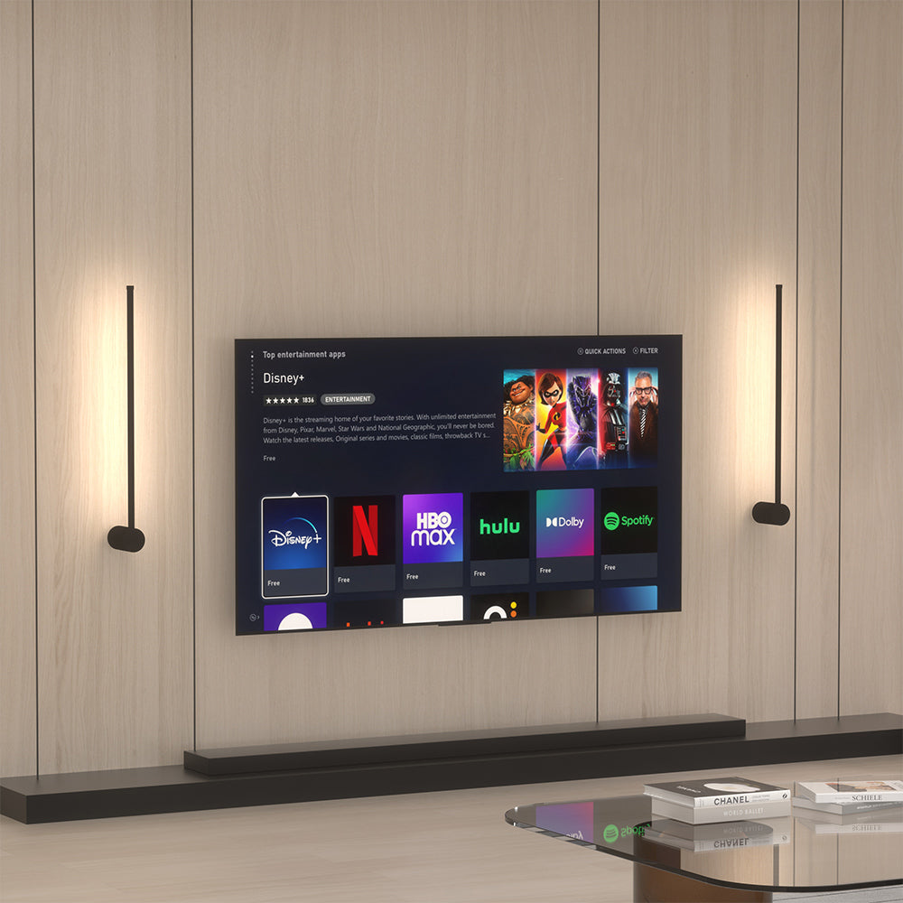 Lineare LED-Wandleuchte | Moderne Lampe aus Aluminium | Energieeffizient | Warmweiß 3