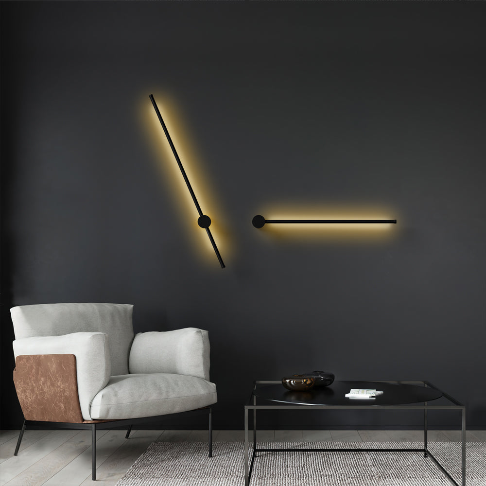 Lineare LED-Wandleuchte | Moderne Lampe aus Aluminium | Energieeffizient | Warmweiß 7
