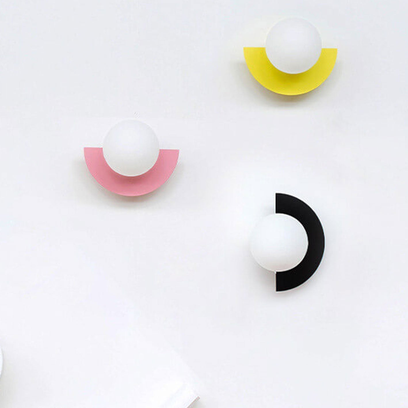 Modern Minimalist Wall Sconce | Iron and Glass | 1-Light Fixture | Colorful Design 14