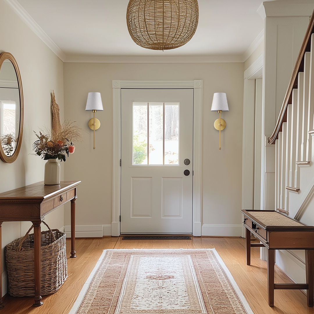 Moderne kabellose Wandleuchten | Batteriebetriebene Wandleuchte aus Metall | Einstellbare Helligkeit 8