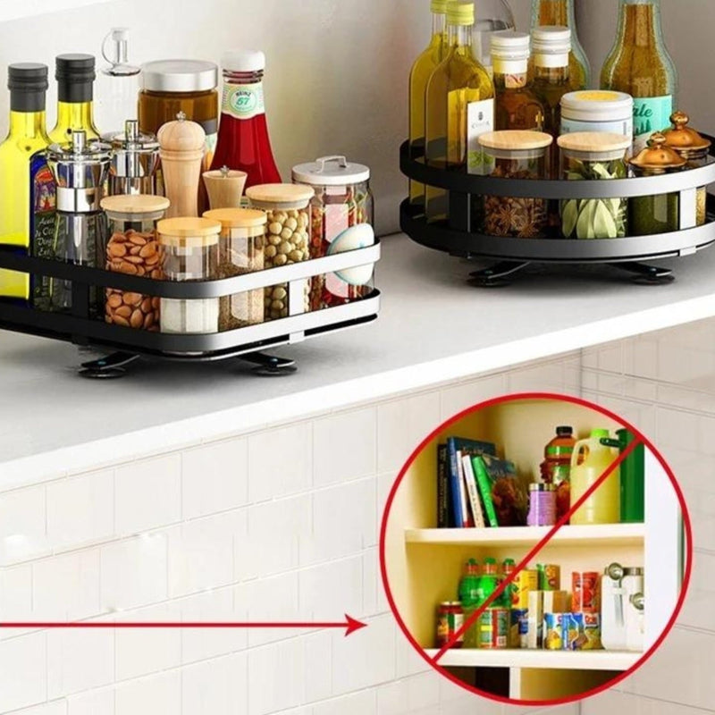 TwistRack | 360° Rotating Storage Rack with Adjustable Height | Stylish Organizer for Kitchen and Bathroom atmosphere