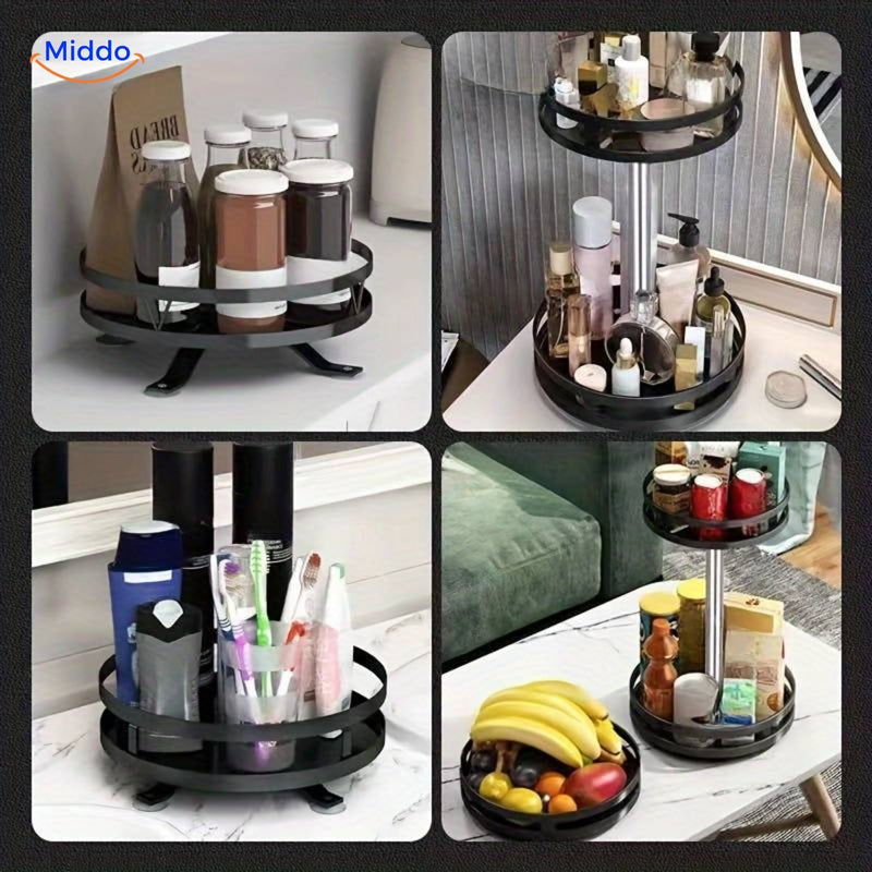 TwistRack | 360° Rotating Storage Rack with Adjustable Height | Stylish Organizer for Kitchen and Bathroom atmosphere